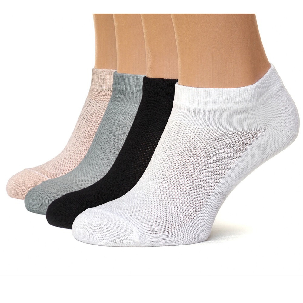 DUNA Thin Breathable Cotton Low Cut Ankle Running socks for Women, 4 colors